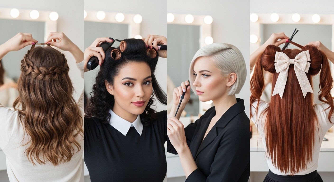 hairstyle aesthetic tutorial